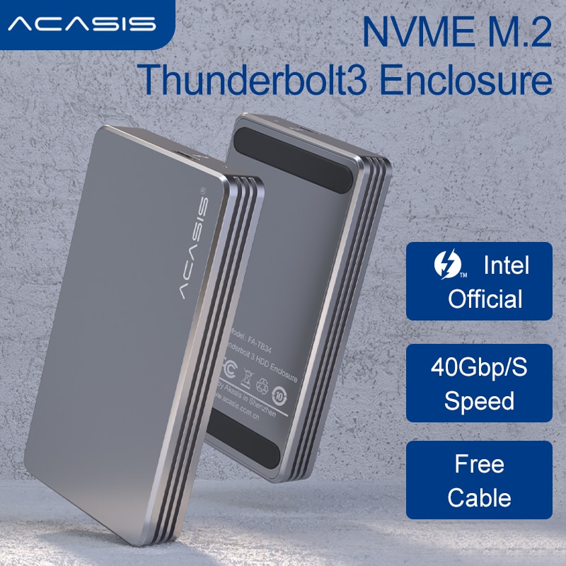 Acasis-Ʈ 3 40Gbps NVME M.2 SSD Ŭ, 2 ׶Ʈ, ˷̴, USB C, 40Gbps,  Ʈ 3, ƺϿ